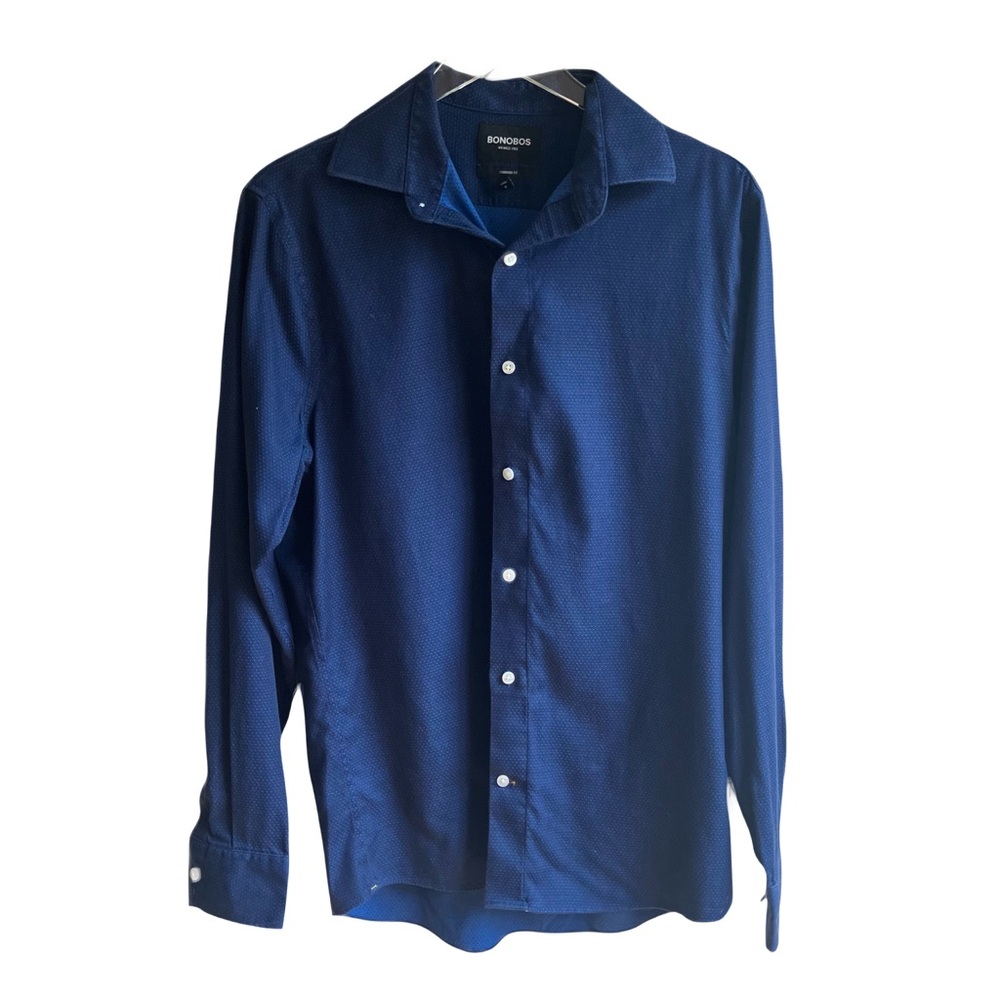 Bonobos Everyday Shirt Size M Blue Dress Shirt Cotton Button Down Office Preppy